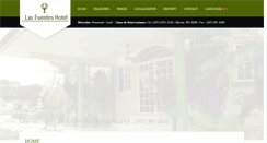 Desktop Screenshot of lasfuenteshotel.com